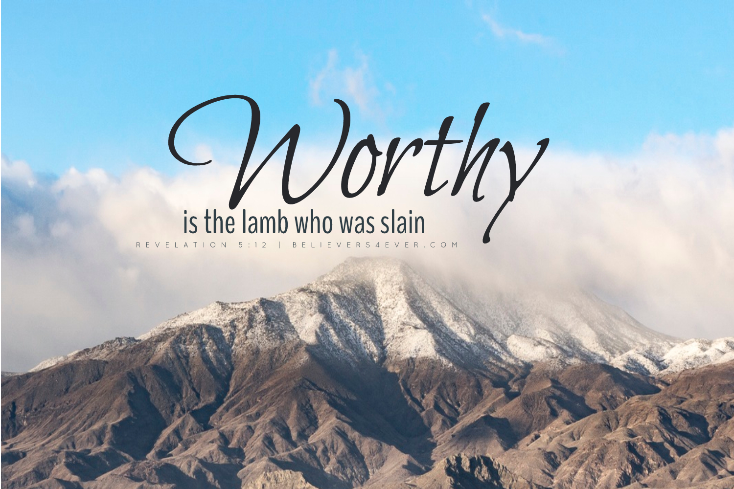 worthy is the lamb
